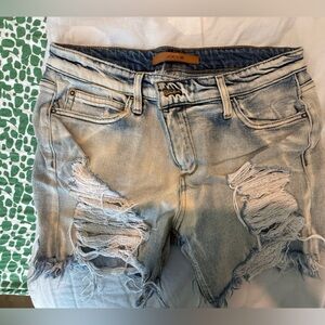 Joe's Jeans Light Blue Distressed Shorts